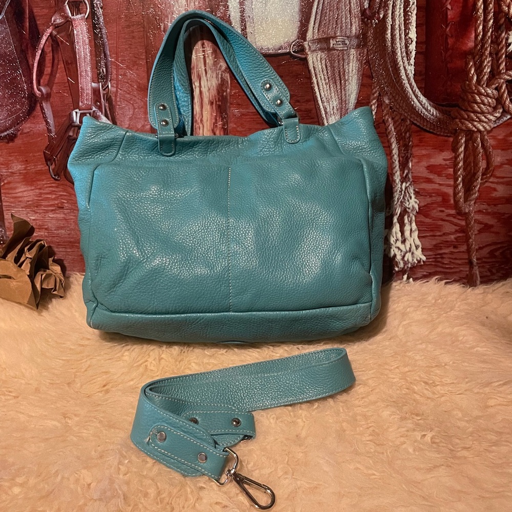 Roots XL leather bag